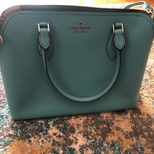 Kate Spade Large Darcy satchel stone blue
